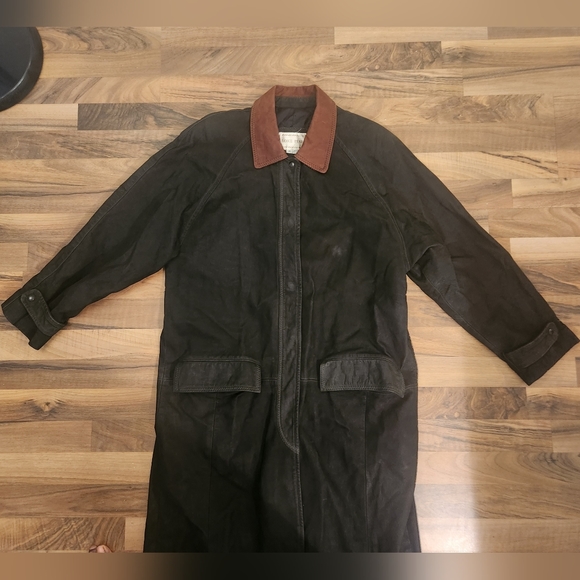 Lone Pine American Made Leather Barn Coat Jacket Men’s Size S - Picture 4 of 12